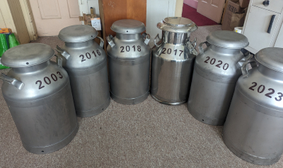 Our stainless steel milk cans